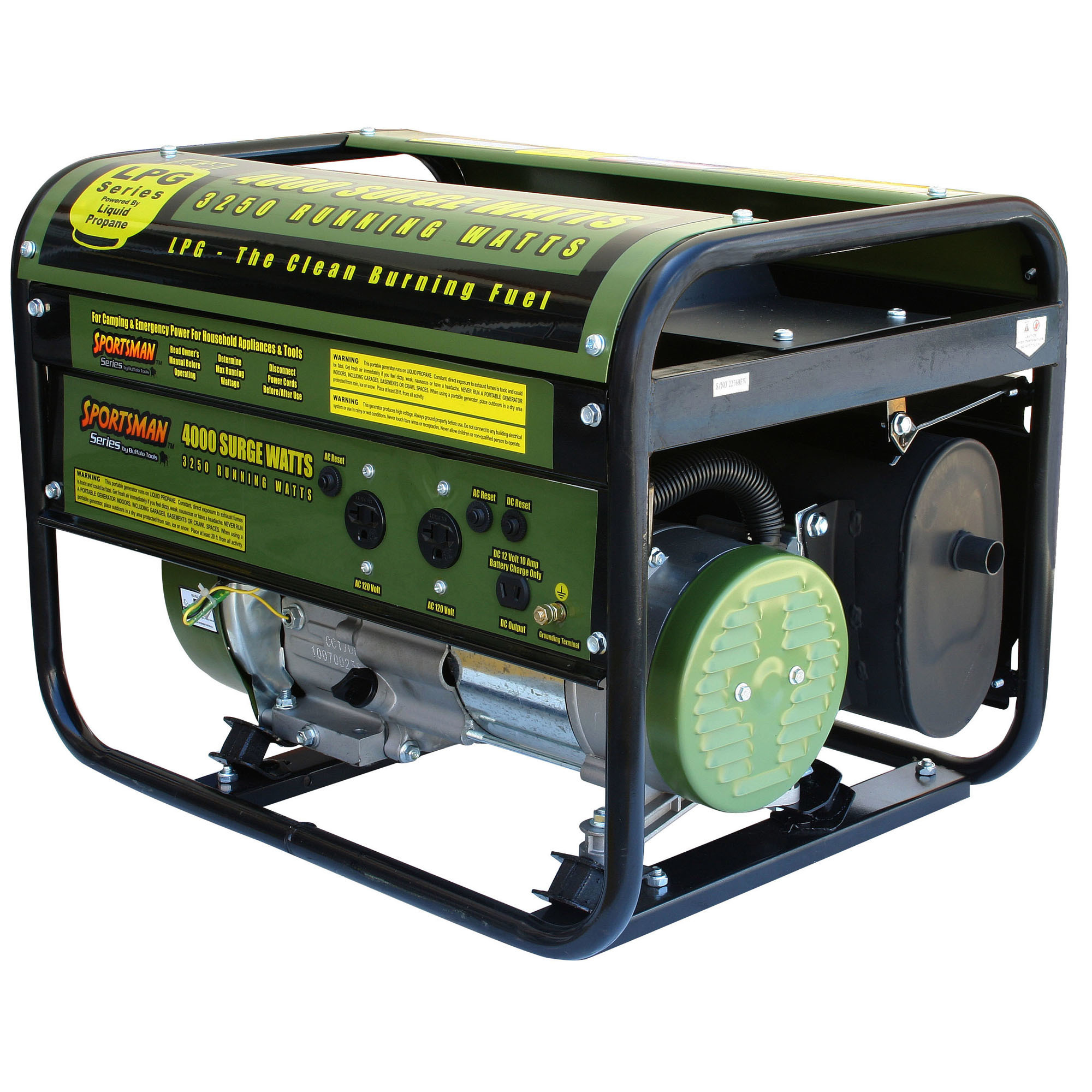 Sportsman, Propane 4000 Watt Generator, Voltage 120 Model# GEN4000LP